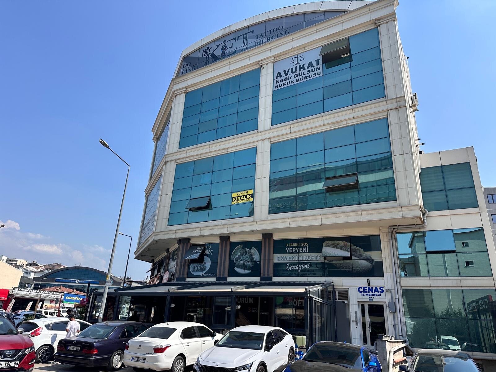 Cenas İş Merkezi yan cephe